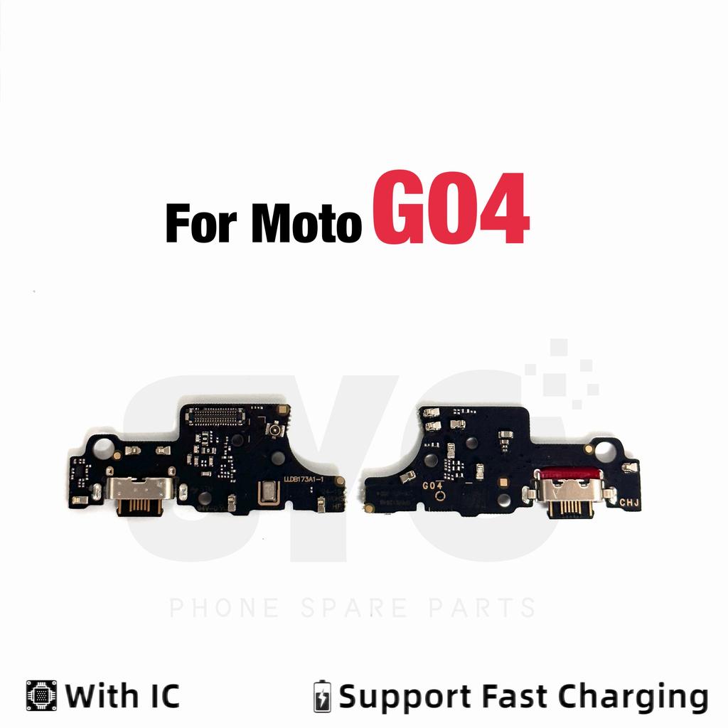1Pcs Good quality USB Charger Dock Connector Charging Port Microphone Flex Cable For Motorola Moto G04 G24 Power G34 5G G51 G100