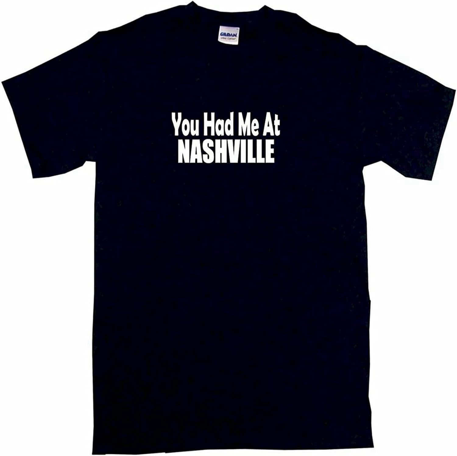 You Had Me at Nashville Mens Tee Shirt XS чёрный