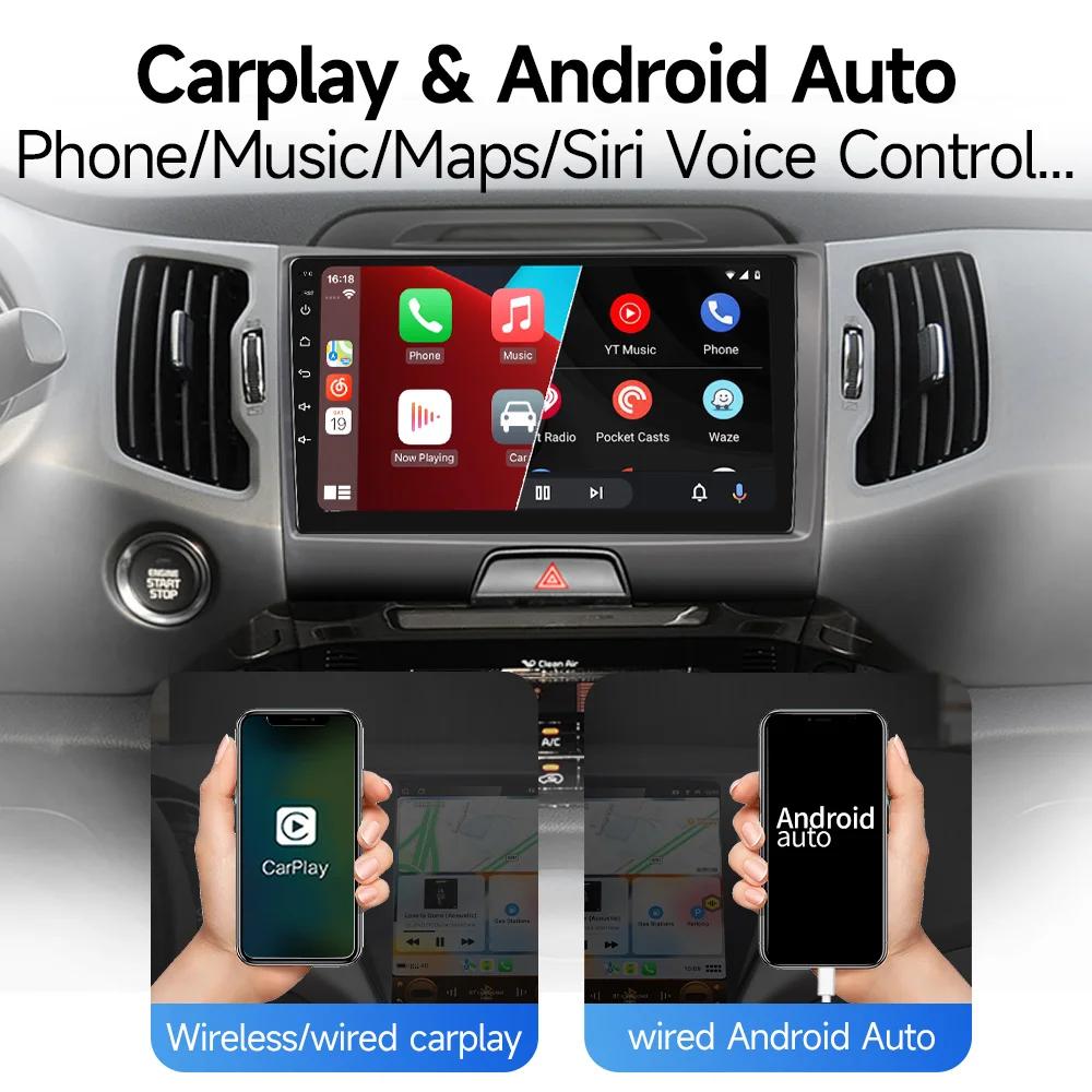 JIU YIN GPS Car Radio For KIA SPORTAGE 2011-2016 Multimedia Video Player Navigation GPS 2 Din Android 12 4G Net WIFI stereo DVD