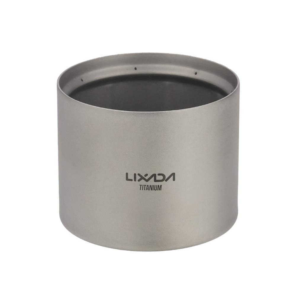 LIXADA Titanium Alcohol Stove, Lightweight, for Camping and Hiking (Titanium) [Alcohol Stove Only]