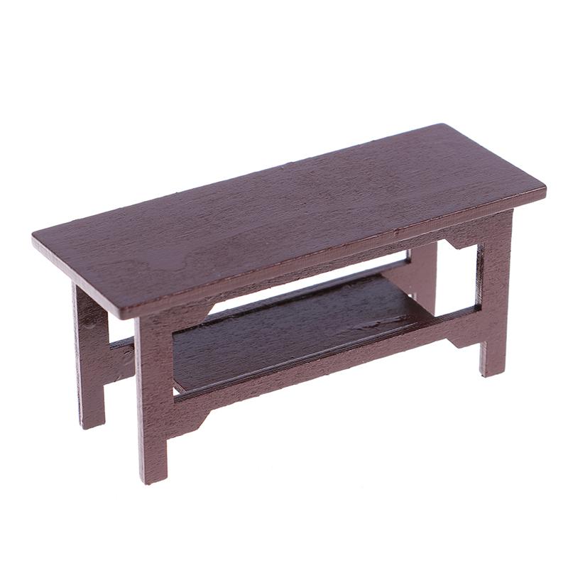Mini Wooden Desk Furniture Model Toy Diy Dollhouse Decoration Play House Toys