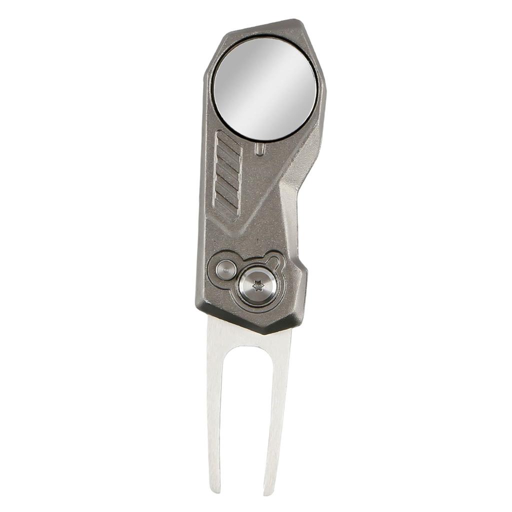 Golf Divot Tool Golf Supplies Pitch Mark Repair Fork Folding L Golf Repair Pitch Fork Durable Golf Putting Green Fork