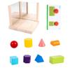 Shape Matching Mirror Imaging Logic Thinking Puzzle Geometric Shadow Thinking Toys  Teaching Aids