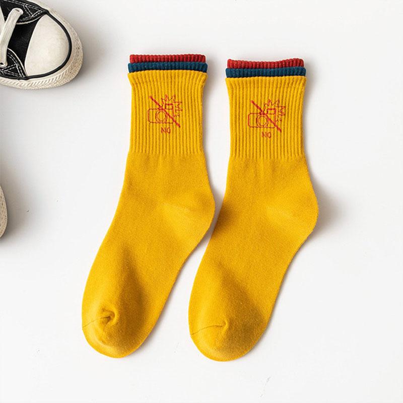 Creative High Quality Fashion Harajuku Kawaii Happy Socks Women milk Food painting Strawberry Animal Print Funny Socks Cute Sock