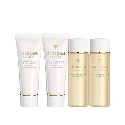 Clé De Peau Beauté () Cleansing Oil And Foam Sample Set