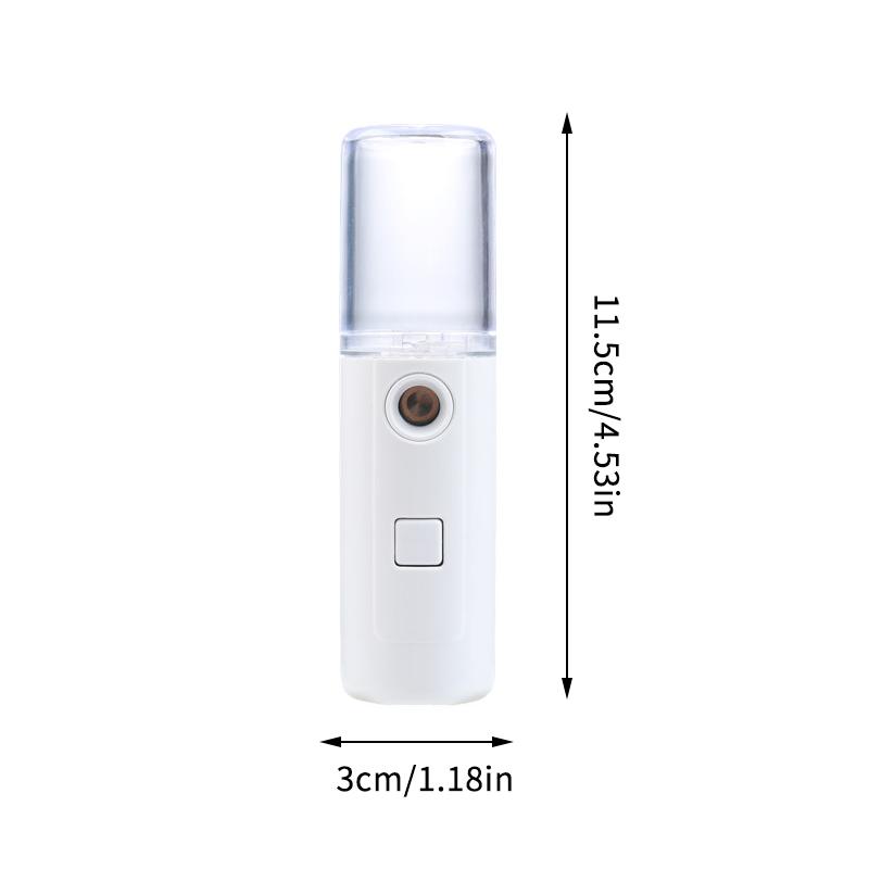 Mini Tragbarer USB Wiederaufladbarer Handlicher Gesichts Luftbefeuchter Gesichtssprüher Hautpflegemaschine Vernebler Hydratisierend Tägliche Schönheit Make-up