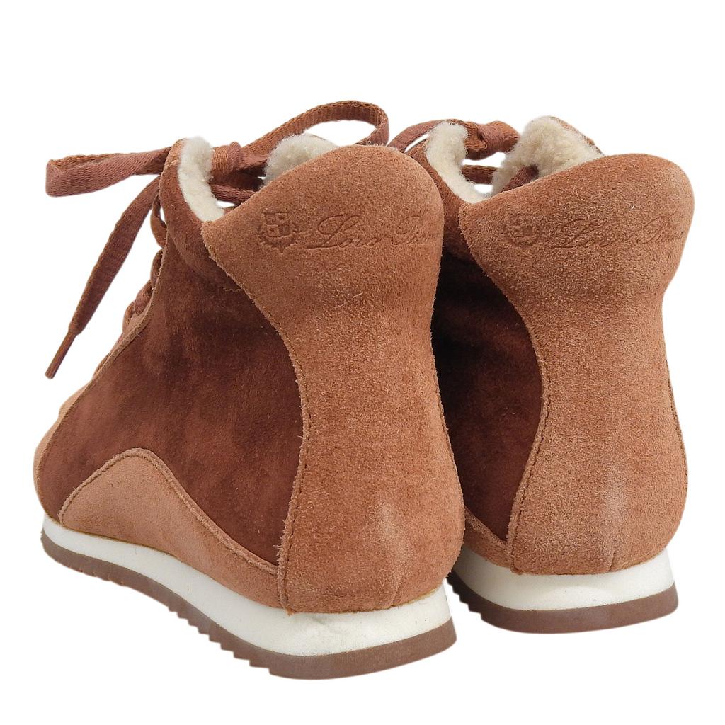 Doskonałe sneakersy Loro Piana Brązowe Mouton Damskie 36 Używane