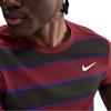 Nike Striped Crew Neck Slim Fit Short Sleeve T-Shirt Men Tops Red FZ6934-619