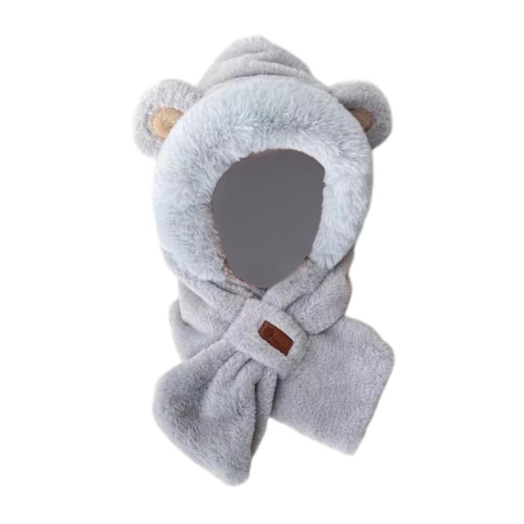 Winter Hat Scarf Set Casual Beanie Comfortable Adorable Plush Animals Hat for Birthday Gift Outdoor Sports Cosplay Parties
