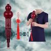 2 Tone C Key Hulusi Gourd Cucurbit Flute Resin Pipes Chinese Traditional Instrument with Chinese Knot Carry Case for
