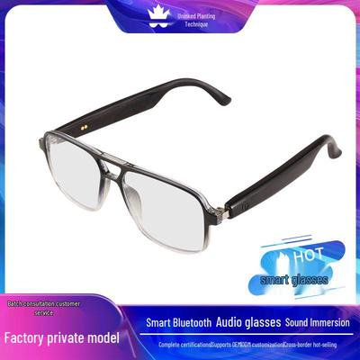 Smart Bluetooth Audio Glasses with Double Beam Photochromic Anti-Blue Light Lenses, UV Protection, and Music/Call Features
