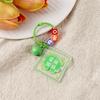 Inspirational Cartoon Keychain: Student Bell & Acrylic Pendant