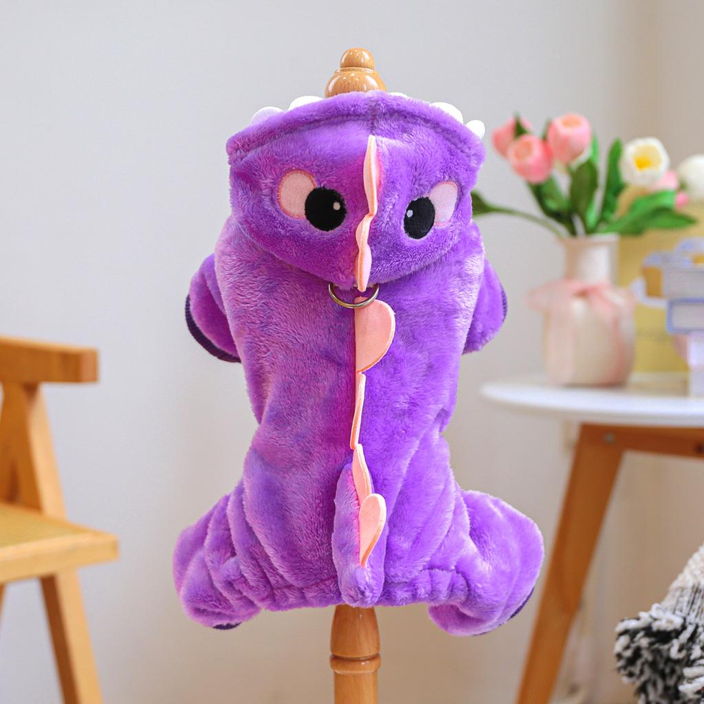 Winter Fleece-Lined Dog Cat Coat Warm Plush Puppy Kitten Clothes Costume Outfit Puppy Dog Clothes Dog Sweater for Large Dogs