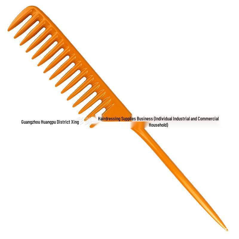 Wide Tooth Teasing Comb with Pointed Tail for Hairdressing and Updo Styling