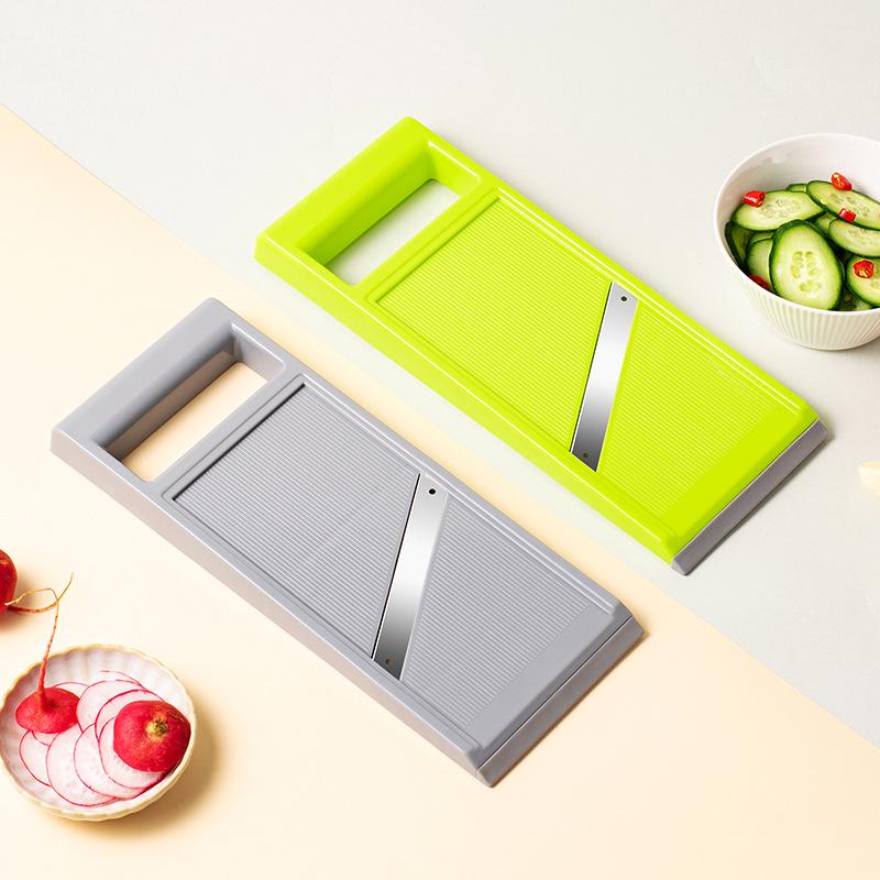 Compact Kitchen Vegetable Slicer & Grater Set: Includes Radish Grater, Potato Peeler, Salad Cutter, and Cucumber Slicer.