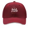 Artist At Work Brush Print Sandwich Baseball Cap