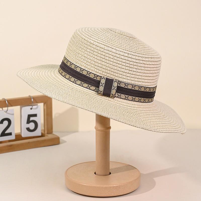 Damen Sommer Strandhut mit breiter Krempe und Sonnenschutz