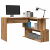 VidaXL Corner Desk Artisan Oak 200.5x50x76 Cm Engineered Wood, Desk, Writing Desk, Computer Desk, 855957
