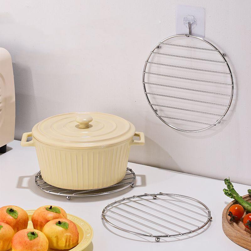 Square Metal Pot Mat Coasters Heat Insulation Pad For Bowl Dish Casserole Hot Pot Table Cookware Holder Placemat Kitchen Tools&