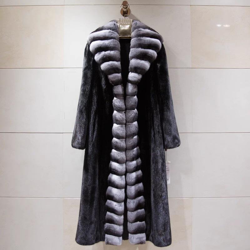 Women's Long Coat Winter Warm Windbreaker Shawl Fur Coat