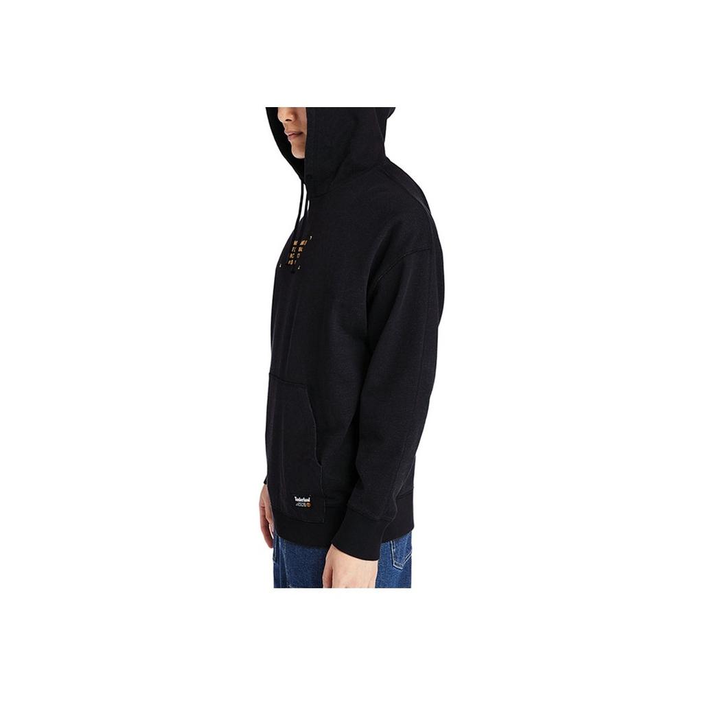 Timberland Letter Embroidered Sports Hoodie Men hoodies Black A2DXU-001