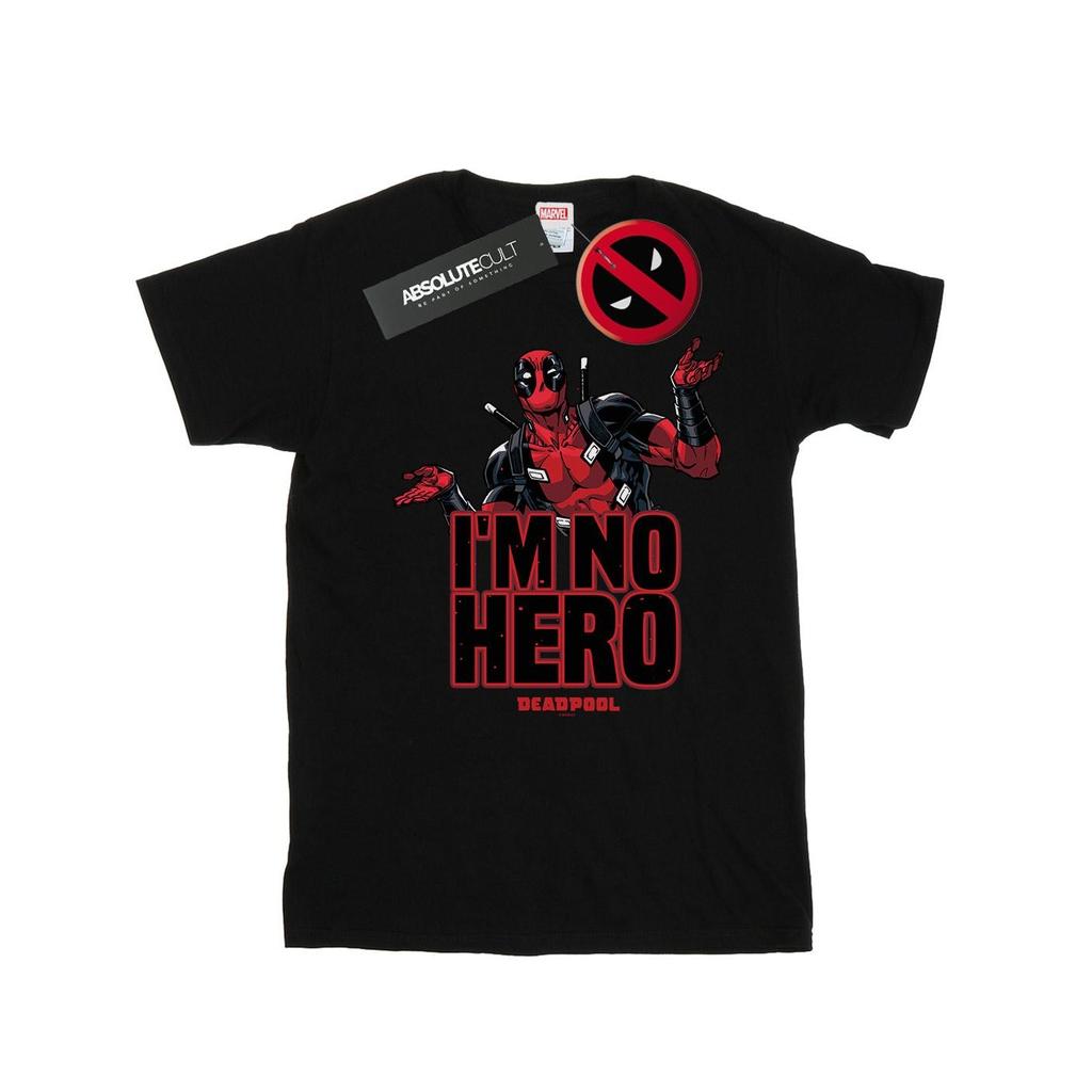 Marvel Mens Deadpool I´m No Hero T-Shirt