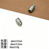 Silver-Plated Retro Distressed Spacer Beads for DIY Beading and Bracelet Weaving
