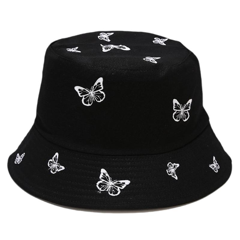 

Bowknot Print Hat Reversible Fisherman Hat Fashion Bucket Hat Light weight Hiking Versatiles Hat for Beach and Park