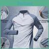 Sun Protection Quickdry Sports Mens Longsleeve Halfzip Running Shirt For Spring And Autumn