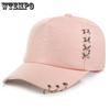 Hat Creative Piercing Ring Baseball Cap Punk Gorras Bone Masculino Feminino Beisbol Hip Hop Snap