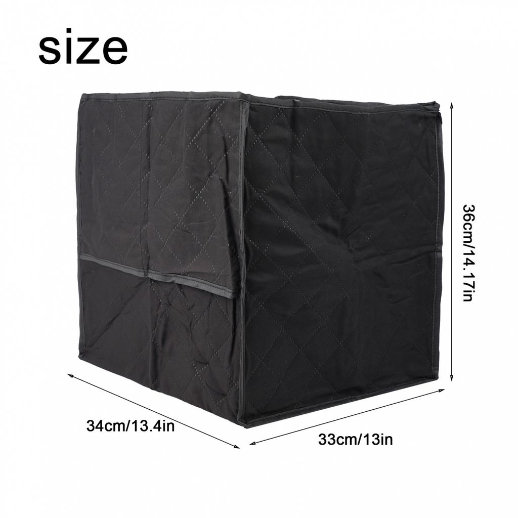 1 Pc Coffee Machine Cover 13.4*12.3*14.17 In Accessories Black