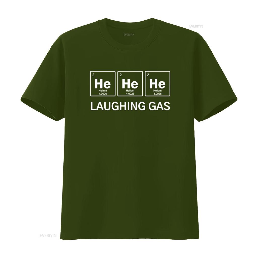 Funny Laughing Gas Helium Chemistry T Shirt with Science Periodic Table of Elements Design Fast Express Delivery Available