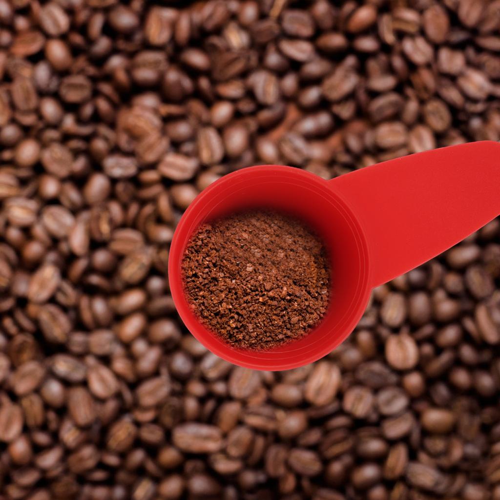 5 Stück Kunststoff-Messlöffel, Espressolöffel, Messbecher, Schaufel, Küche, Groß, Esslöffel, ABS, kleiner langer Griff