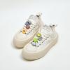 Zhao Ruth's new niche thick-soled pendant smiley face shoes of the same sports and leisure shoes increase the height of canvas shoes for women