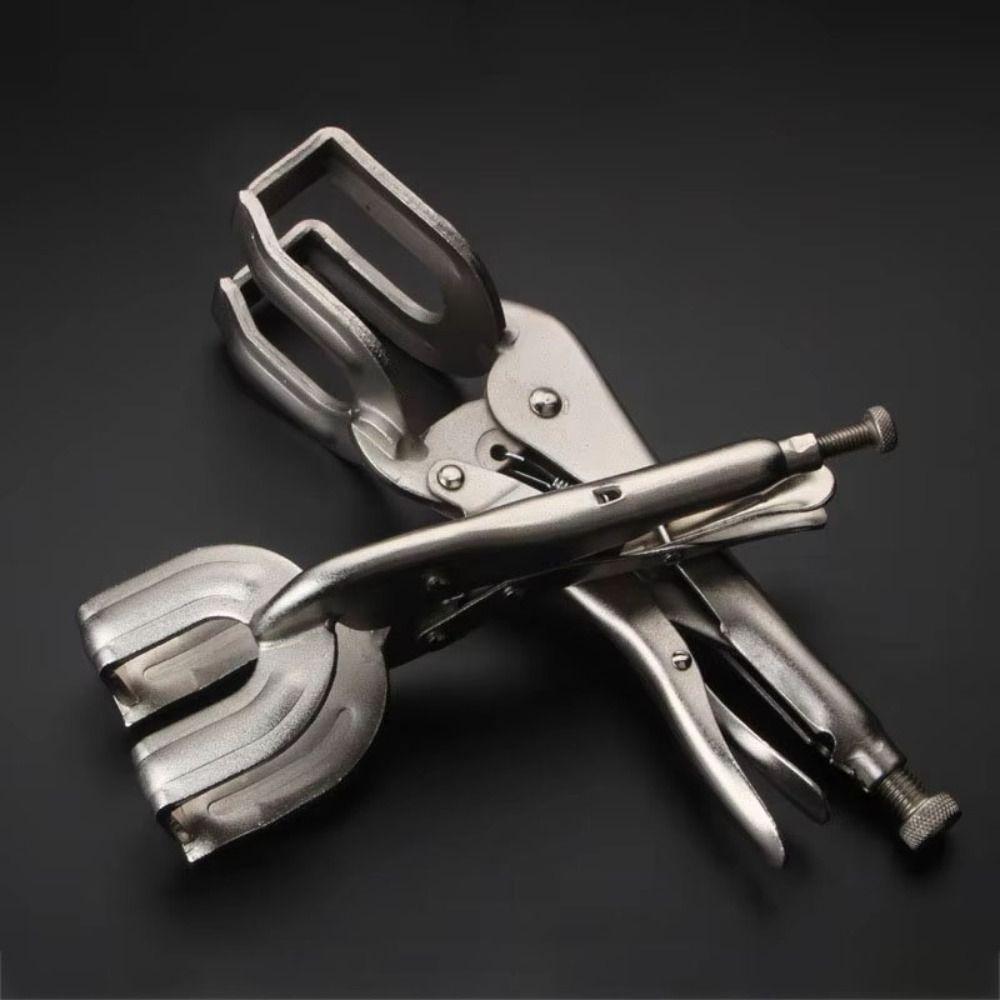 Adjustable Pipe Welding Butt Pliers U-shaped Grip Vise Pliers Locking Welding Jaw Pliers Grinding