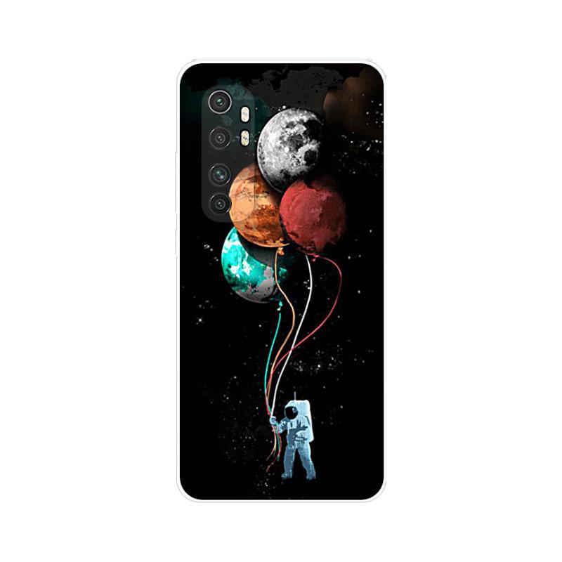 Case For Xiaomi Mi Note 10 Lite Cover Silicone Soft TPU Flower Fundas For Xiaomi Mi Note 10Lite Note10 Lite Capa Shockproof Para