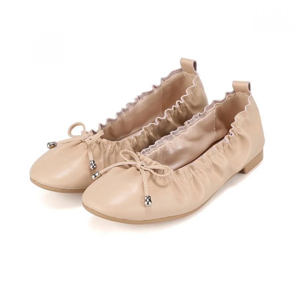 Barbara Leather Soft Minimal Feminine Flat 1cm Bqj127be 225mm