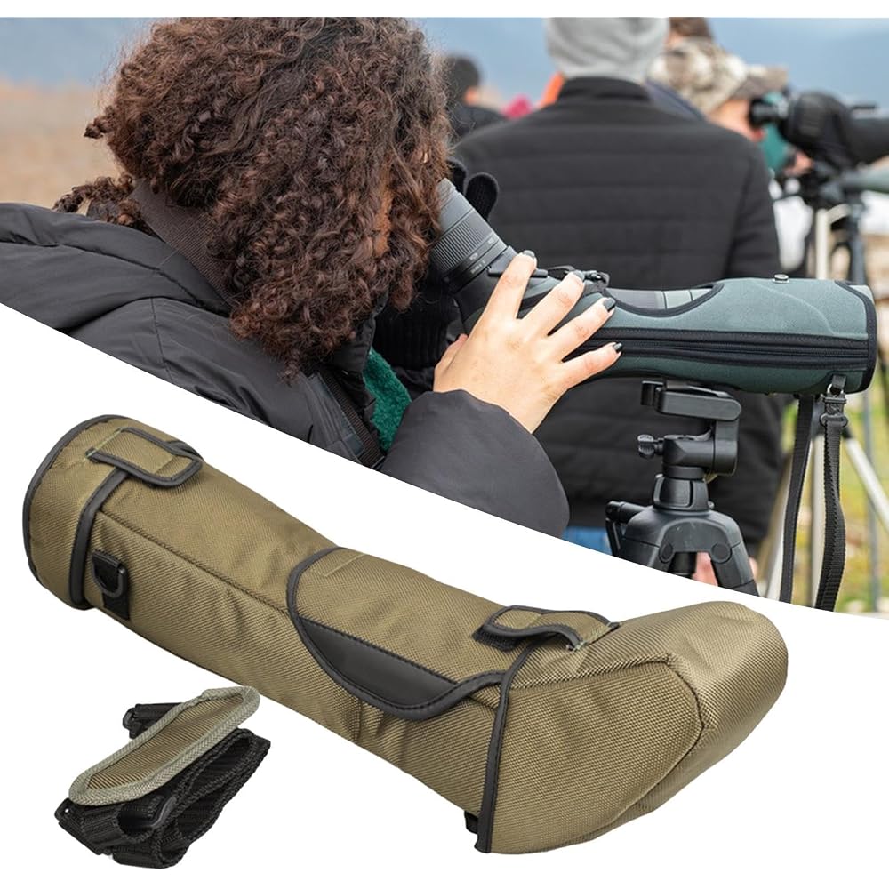 Telescope Case - Spotting Scope Storage Cover - Portable Telescope Storage Bag, Shock-Absorbing Telescope Accessory Bag, 100mm Aperture. Refer To Desc