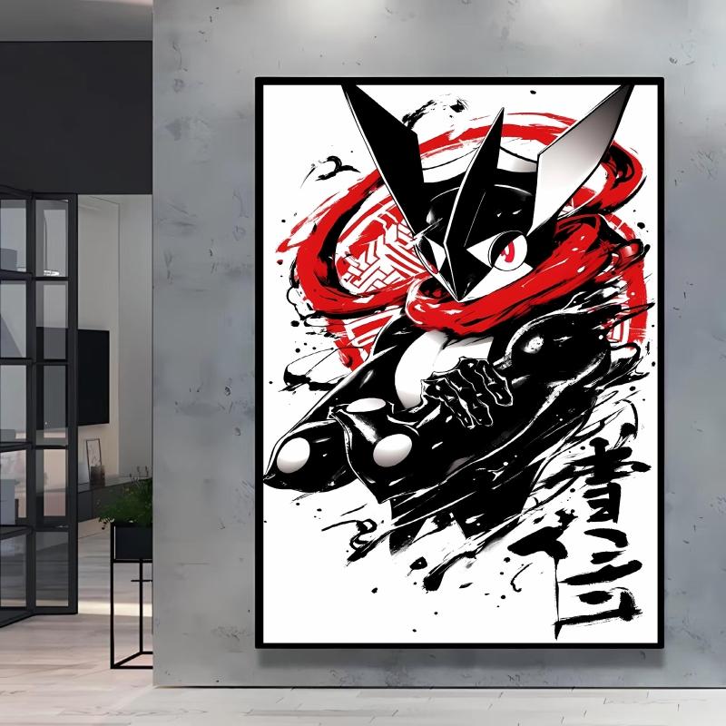 Canvas Prints Pokemon Greninja Classic Anime Posters Wall Art High Definition Images Modern Home Living Room Decor Children Gift