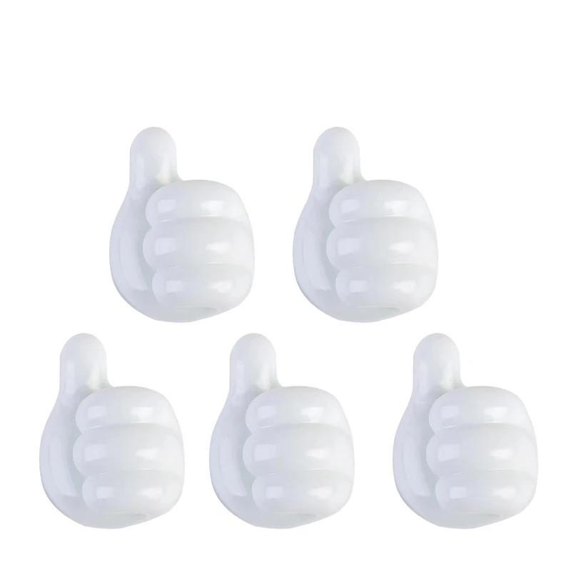 Thumb Hooks Mini Cable Organizer Silicone USB Management Clips Desktop Wire Manager Cord Holder for Earphone Mouse Bobbin Winder