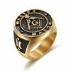 Master Mason Ring Stainless Steel Free Mason Jewelry Gift for Men US Size 7 To 15 R753G