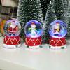Glass Snøkule Utsøkt Juledekor Glødende Håndverk Juletre Julenissen Snømann Glasskule Ornament Hjemmedekorasjon