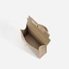 New Cowhide Medium Chain Flip Small Square Bag Commuter Shoulder Crossbody Handbag Women