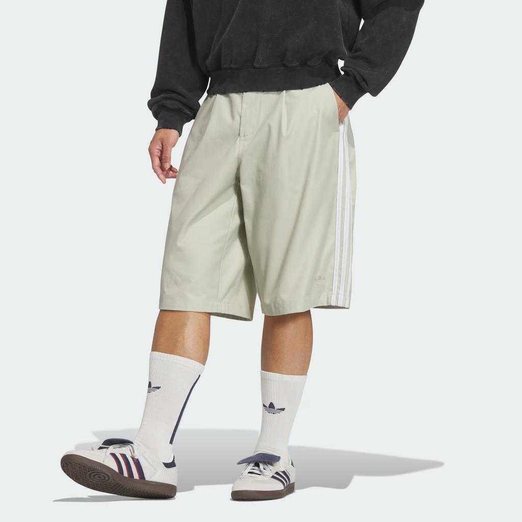 adidas Originals X Yeseyesee Collaboration FW24 BS Shorts Solid Color Comfortable Straight Leg Casual Shorts Men Shorts Putty-Gray JN5823