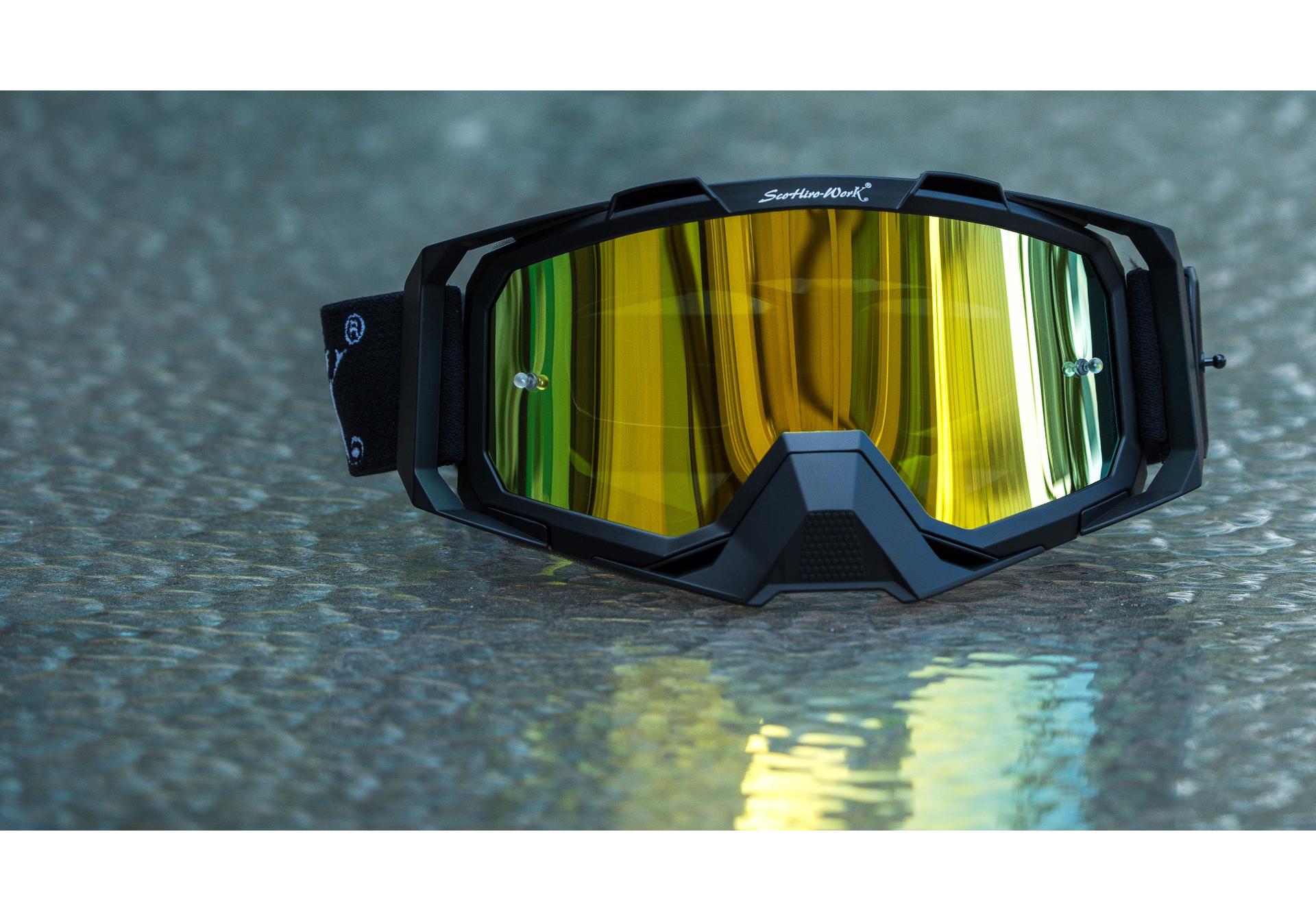 Scorpio Retro Harley Skull Style Off-Road Motorcycle Goggles