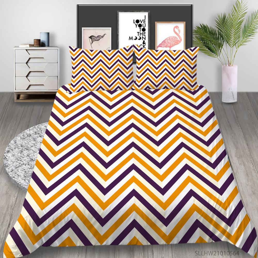 3D Bettwäsche-Set Mikrofaserstoff Bettbezug und Kissenbezug 2 oder 3 Teile mit Grafikdruck Full-Size Waschbare und Bequeme Bettwäsche