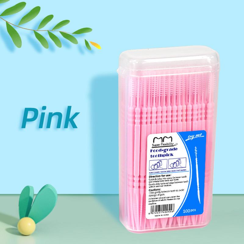 Fishbone-shaped 100-piece Boxed Double-ended Toothpicks