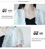 Women's Summer Sun Protection Chiffon Lace Bolero Jacket - Short Sleeve Shawl Top