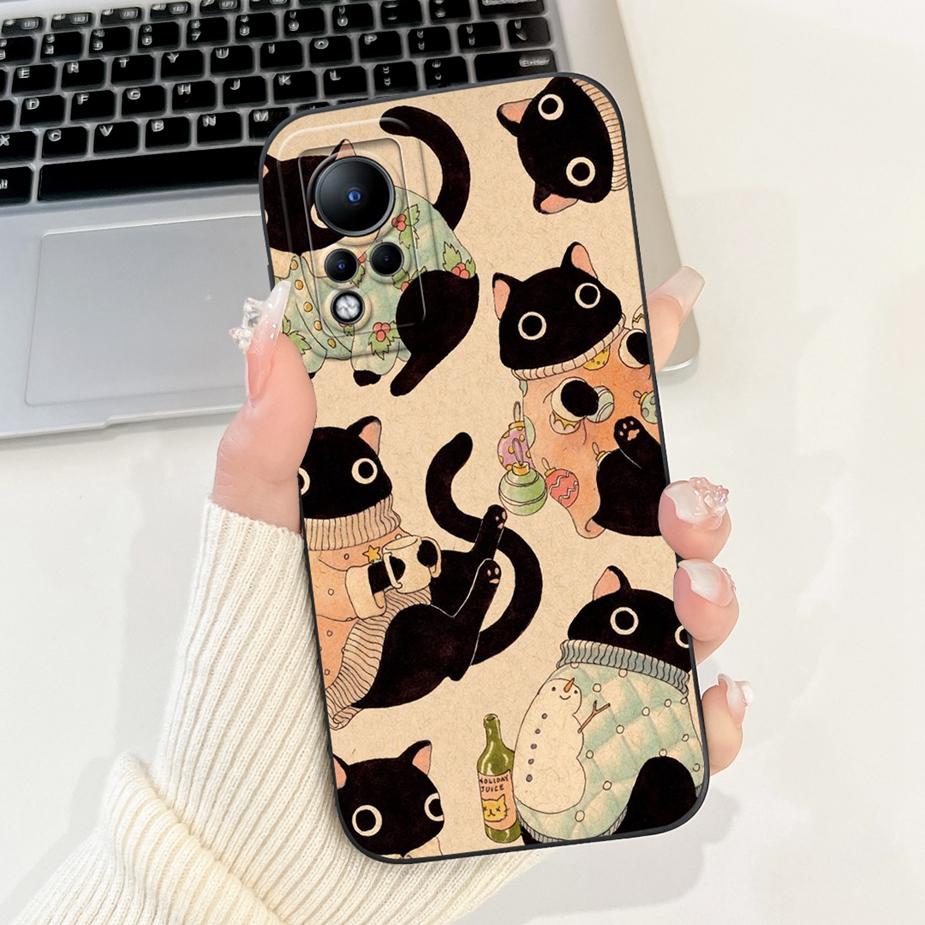 For Infinix Note 11 Case Cute Panda Cartoon Cover Shockproof Soft TPU Phone Case For Infinix Note 11s Note11 Pro X697 X698 Shell