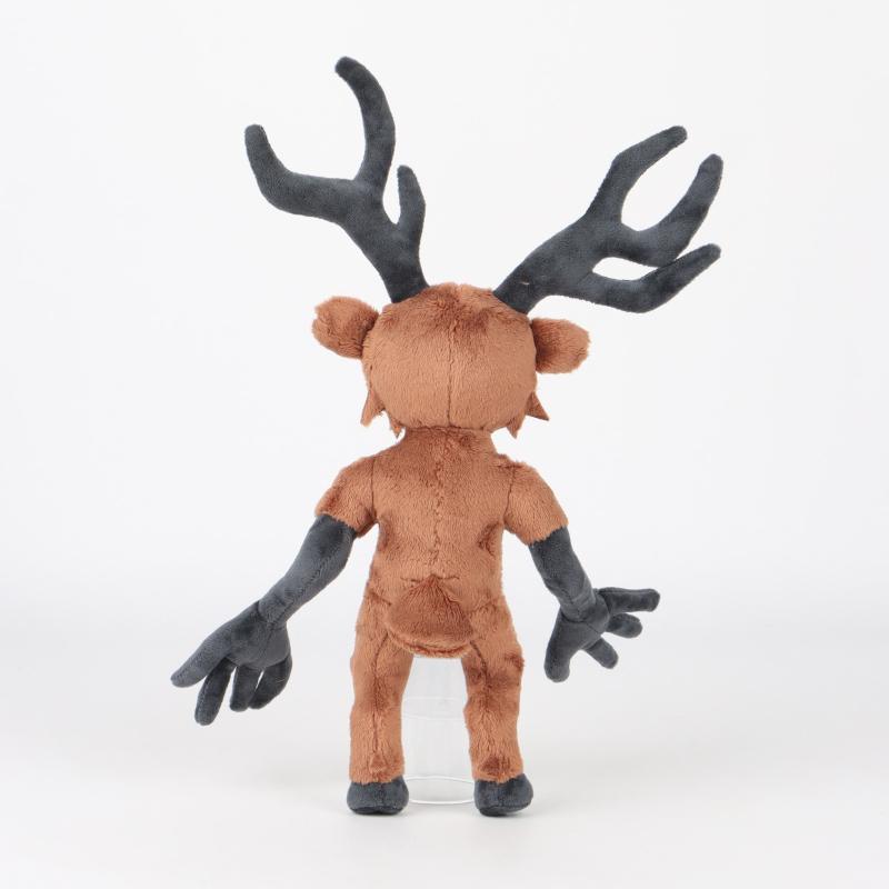 New Game 99 Nights In The Forest Plush Toys Merchandise Brown Stand And Sit Elk Deer White Owl Stuffed Doll Pillow For Kid Gifts